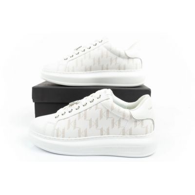 10. Karl Lagerfeld Kapri men's shoes sneakers natural leather white