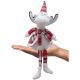 5. DECORATIVE CHRISTMAS REINDEER RED CHECKERED 35+20CM
