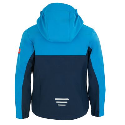 2. Trollkids Kids Kristiansand Jacket blue/navy blue softshell jacket (320-117)