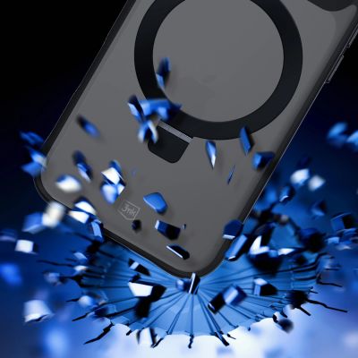7. 3mk Smoke Case Mag&Stand for iPhone 17 Pro - Black