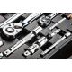 2. Neo Socket wrenches 1/4" 1/2" set 77 pcs CrV 08-915