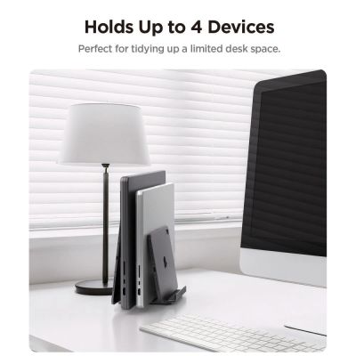 6. Spigen LD208S4 Desk Organizer for Laptops, Tablets, Smartphones, Keyboards - Gray
