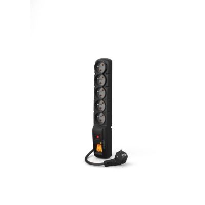 Acar F5 surge protector power strip 5 sockets 2.5 m black (W2052)