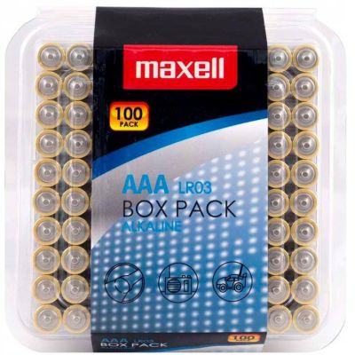 MAXELL Alkaline LR03 AAA 1.5V alkaline battery 100 pcs