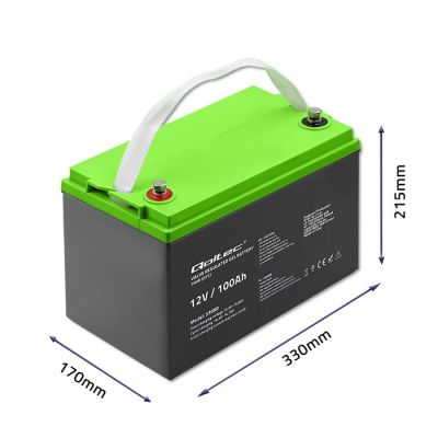 7. Qoltec Gel Battery 12V 100Ah GEL 29.3kg