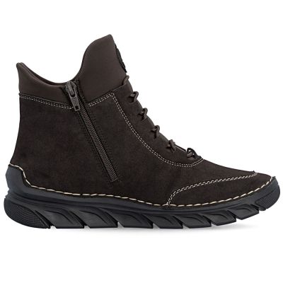 2. Women's comfortable insulated ankle boots chocolate brown Rieker 55069-25