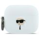 Karl Lagerfeld Silicone Karl Head 3D Case for AirPods Pro 3 - White