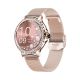 4. VELTORI VT320-1 Women's Smartwatch Gold Bracelet + Pink Silicone Strap