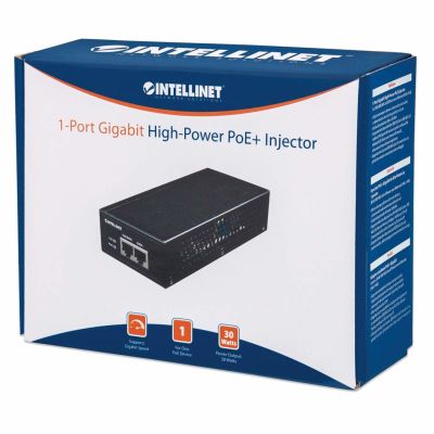 7. INTELLINET Net Adapter PoE+ Injector (Strom/2xRJ-45