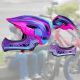 7. Rockbros TT-32SBPP-S children's bicycle helmet with detachable chinbar, size S - purple-pink