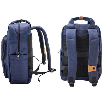 3. Navy Laptop Backpack SEMI LINE