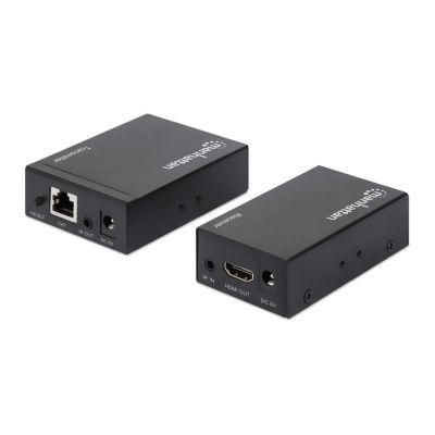 5. Manhattan 207461 AV Extender AV Transmitter and Receiver Black