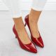 4. Women's patent leather pumps, red, Sergio Leone 1336