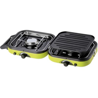 3. DUAL COMPACT + GRILL double camping stove