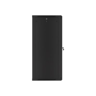 15. Lanberg WF01-6627-10B single-section cabinet (27U; 1300mm / 600mm / 600 mm; wall-mounted; Glass; 19''; black)