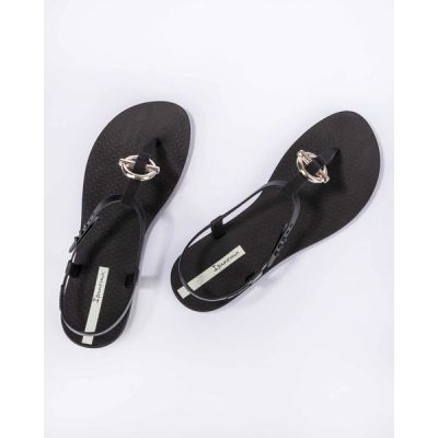 5. Ipanema Sandal Class women's flip-flop sandals fashionable black with gold