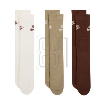 Nike NK Nsw Everyday Essential CR Socks Cream, Beige, Brown DX5025 904