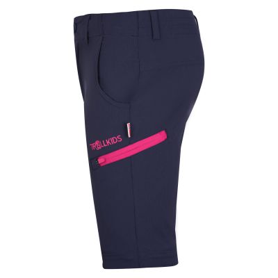6. Trollkids Kids Kjerag Zip-Off Pants navy/magenta (177-114)