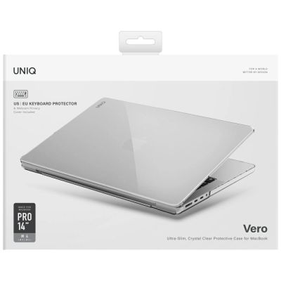 9. Uniq Vero Case for MacBook Pro 14" M1-M4 (2021-2024) - Transparent