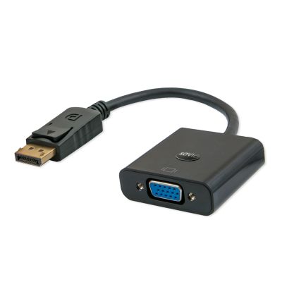 SAVIO CL-90 Adapter (DisplayPort M - D-Sub (VGA) F; 0.20m; black)
