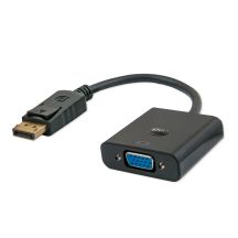 SAVIO CL-90 Adapter (DisplayPort M - D-Sub (VGA) F; 0.20m; black)