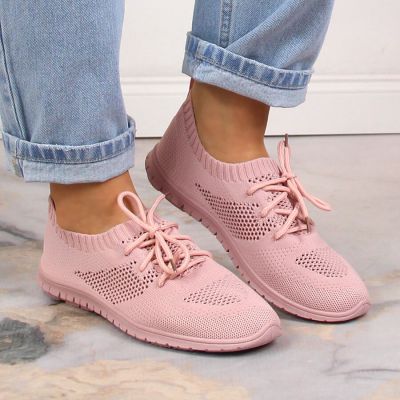 13. Openwork sports shoes News W EVE211D powder pink
