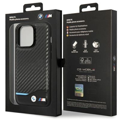 8. BMW Leather Carbon Case for iPhone 13 Pro / 13 - Black BMW Leather Carbon Case for iPhone 13 Pro / 13 - Black