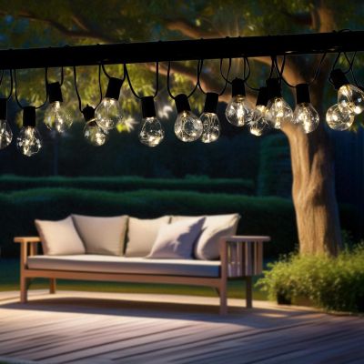 20. PARTY LIGHT OUTDOOR GARLAND 20 BULBS 100LED 5.8M 230V