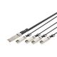 Digitus 40G QSFP+ to 4 x SFP+ Direct Attach Cable 1m