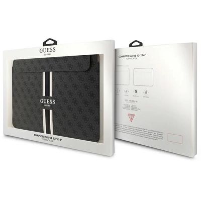 4. Guess 4G Printed Stripes cover for a 14" laptop - black