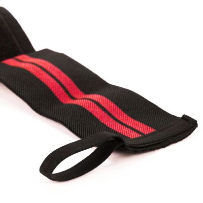 6. Elastic Wrist Supports/Grips | Black/Red