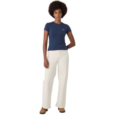 9. Fila Trivero Women's T-Shirt Navy Blue FAW1205 50004