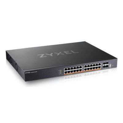 2. Zyxel XMG2230-28HP Switch, 28-Port, PoE (PoE++: 24), 700 W, Managed Multigigabit/10G