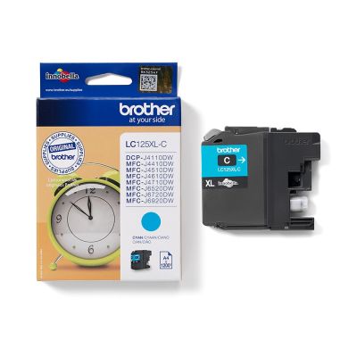 2. Brother blue ink cartridge LC125XLC=LC-125XLC, 1200 pages
