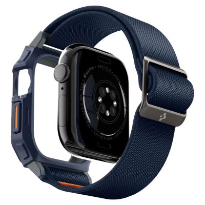 7. Spigen Lite Fit "Pro" Strap for Apple Watch 10 46mm - Navy Blue