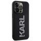 4. Karl Lagerfeld 3D Rubber Glitter Logo iPhone 15 Pro Case - Black