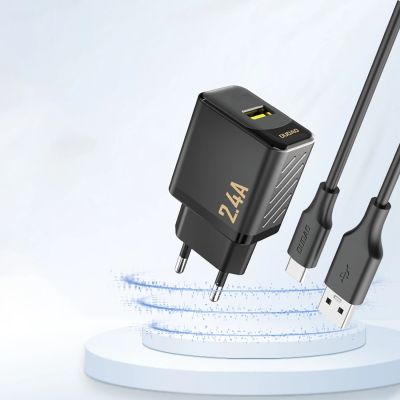 2. Dudao A23 2.4A USB-A Charger - Black