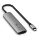 6. Satechi 4-in-1 USB-C Slim Multiport Adapter 4K (Space Gray)
