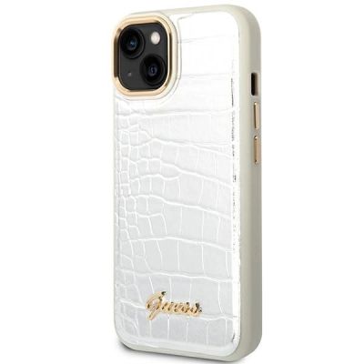 2. Guess GUHCP14MHGCRHS iPhone 14 Plus 6.7 "silver / silver hardcase Croco Collection
