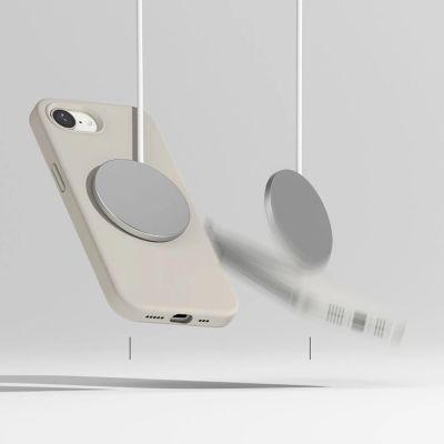 5. Ringke Silicone Magsafe Case for iPhone 16e / 17e - Beige