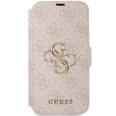 3. Guess 4G Metal Logo case for iPhone 15 / 14 / 13 - pink