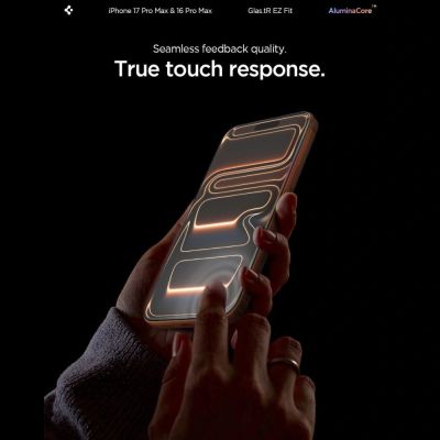4. Spigen Glas.tR EZ Fit Tempered Glass for iPhone 16 Pro Max / 17 Pro Max - 2 pcs.