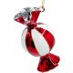 3. GLASS CANDY BALL FORM 10CM VERTICAL STRIPS