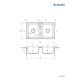 4. Deante Eridan 2-bowl sink without drainer ZQE_S203