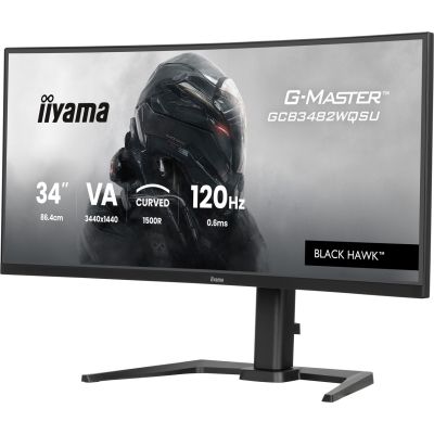 7. IIYAMA monitor 86.4 cm (34") GCB3482WQSU-B1 21:9 2xHDMi+DP+USB-C Curv