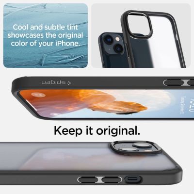 6. Spigen Ultra Hybrid iPhone 14 Plus Case - Matte Black