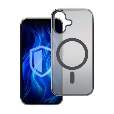 5. 3mk Frosty MagCase for iPhone 16 - Black