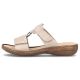 14. Comfortable Rieker W RKR681 beige flip-flops