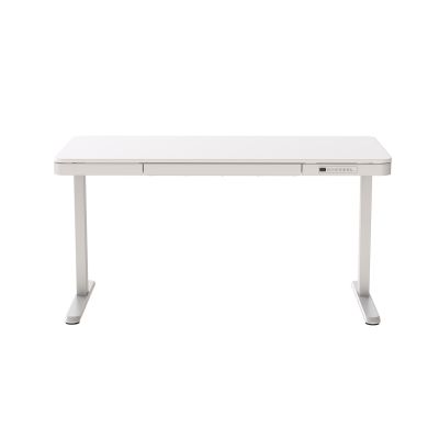 10. Activejet ET119W-C electric height-adjustable desk in white. Tabletop dimensions: 140 x 70 cm.