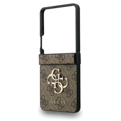 6. Guess Big 4G Logo Classic Logo Case for Samsung Galaxy Z Flip 7 - Brown